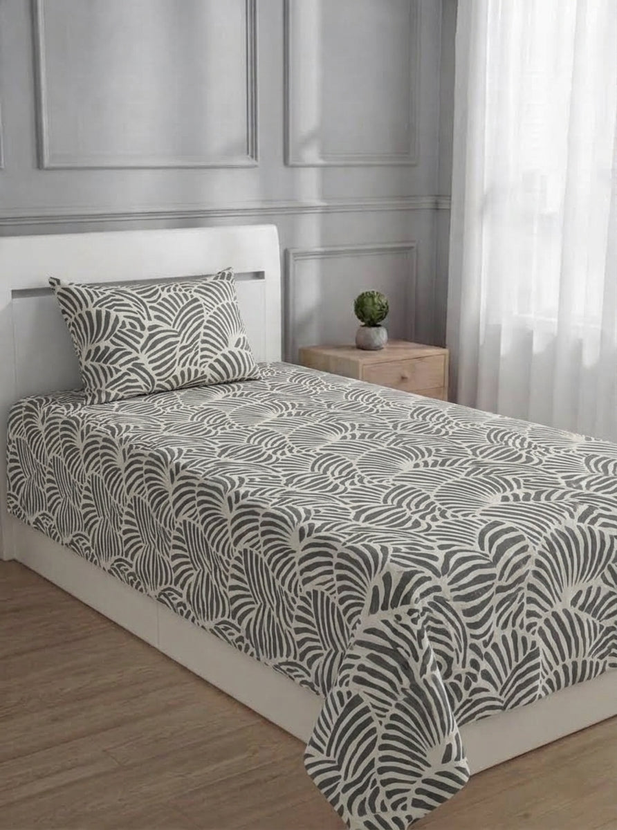 100% Pure Cotton Luxury Single Bedsheet – Soft, Breathable & Premium Quality