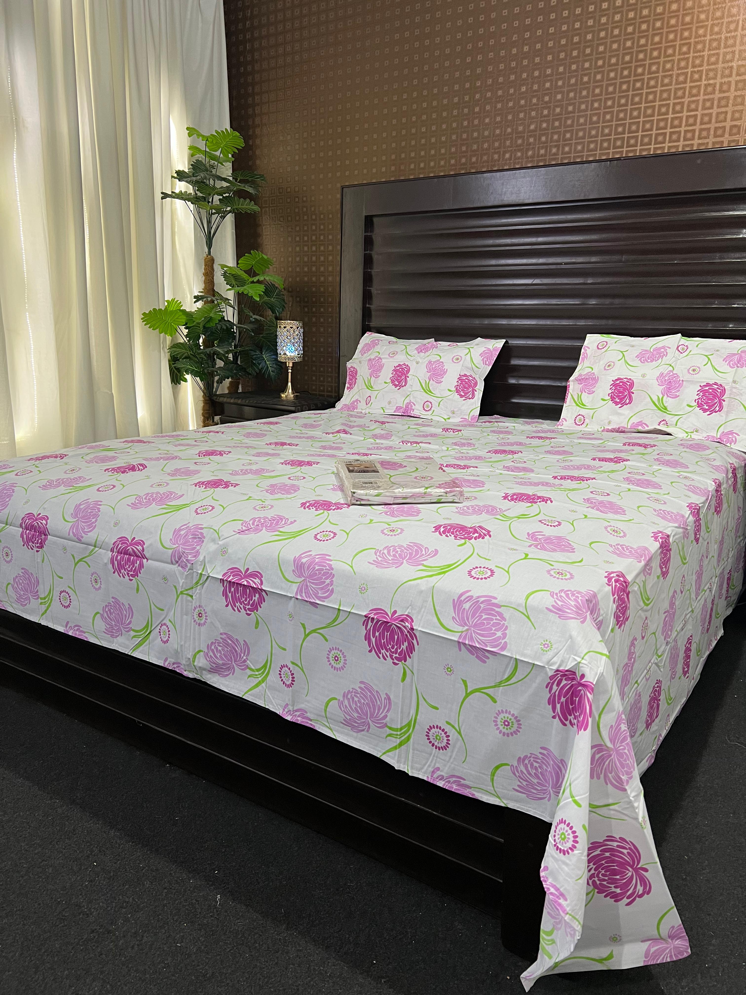 100% Pure Cotton Luxury Bedsheet – Soft, Breathable & Premium Quality