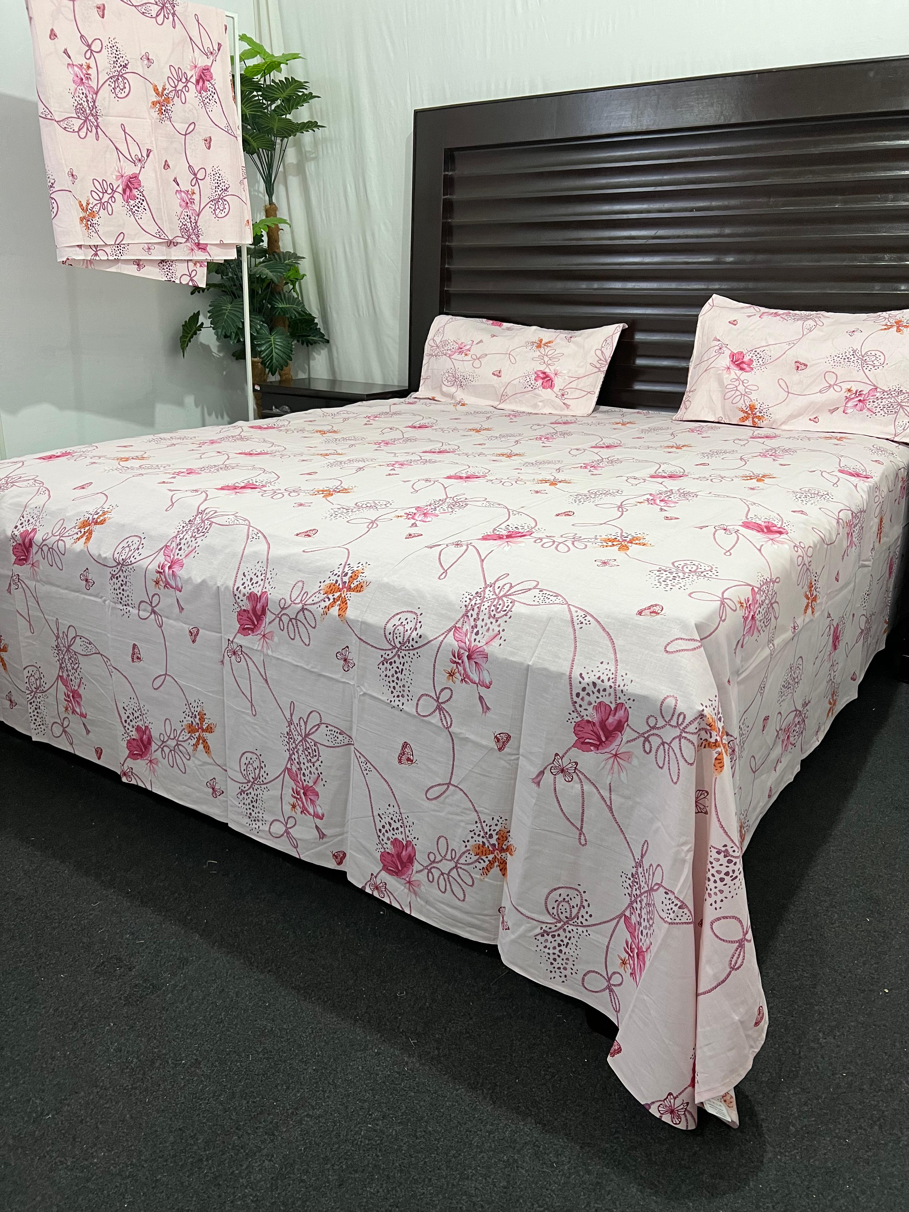 100% Pure Cotton Luxury Bedsheet – Soft, Breathable & Premium Quality