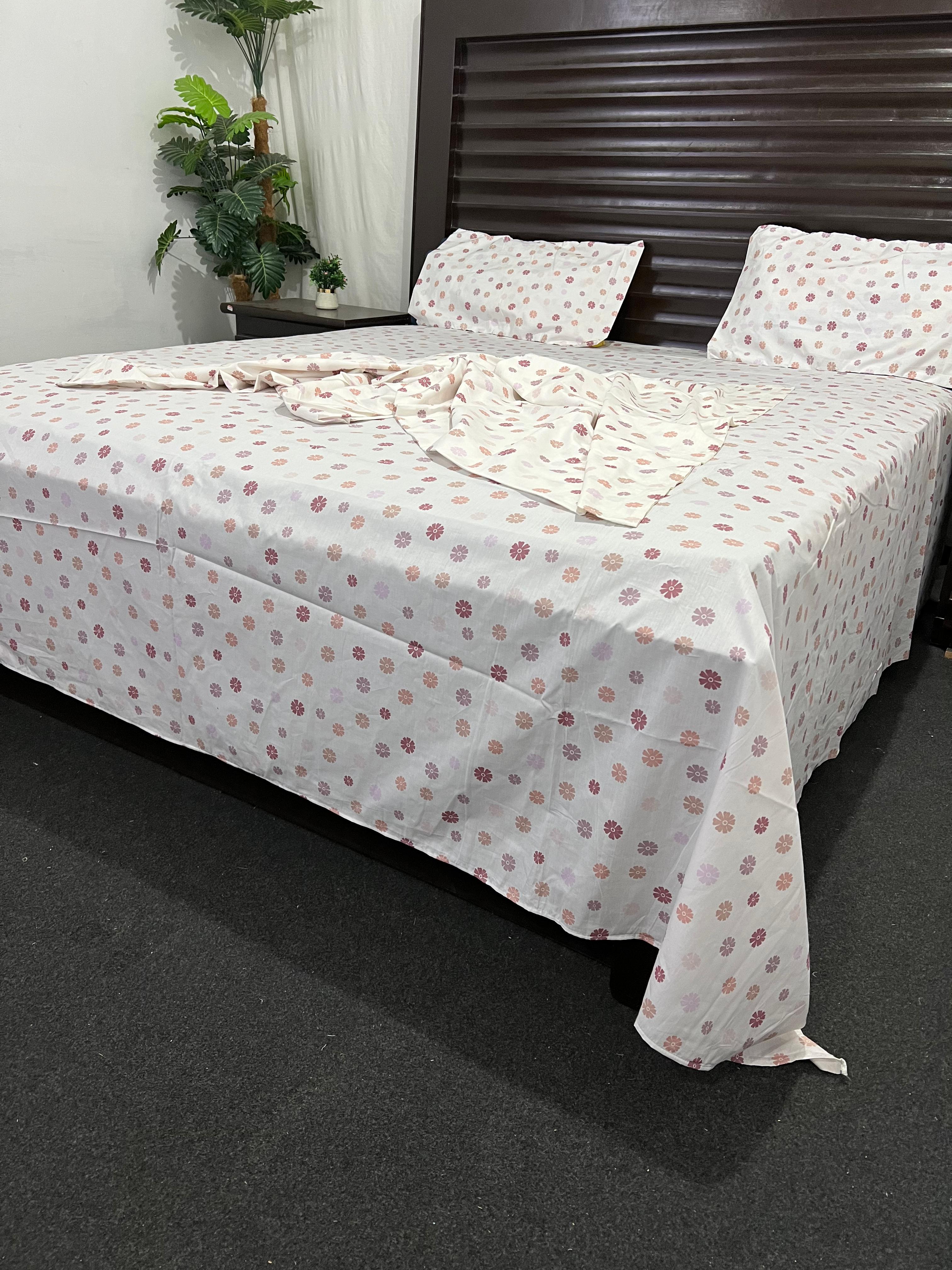 100% Pure Cotton Luxury Bedsheet – Soft, Breathable & Premium Quality
