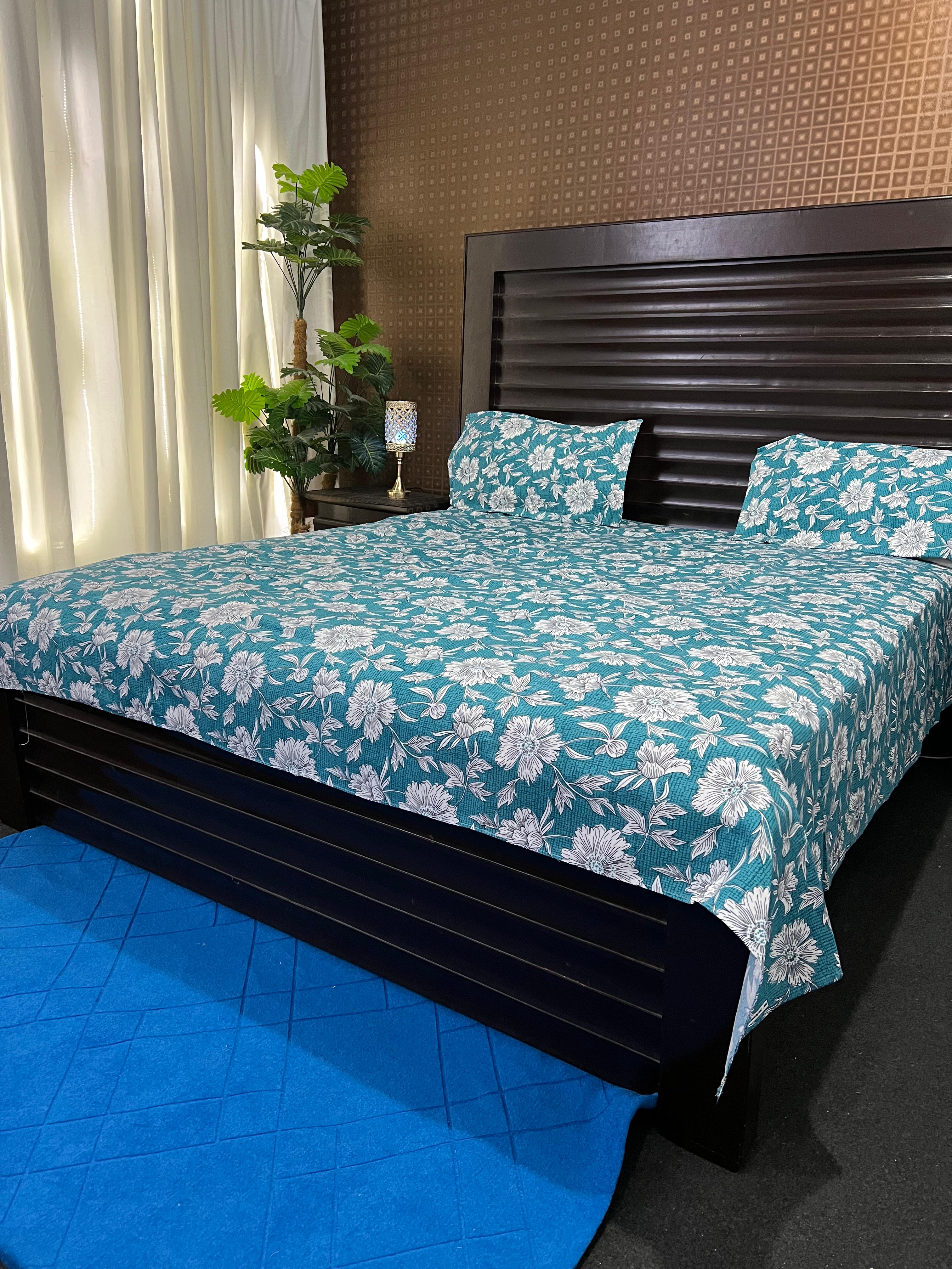 3D Crystal Bed Sheet – King Size
