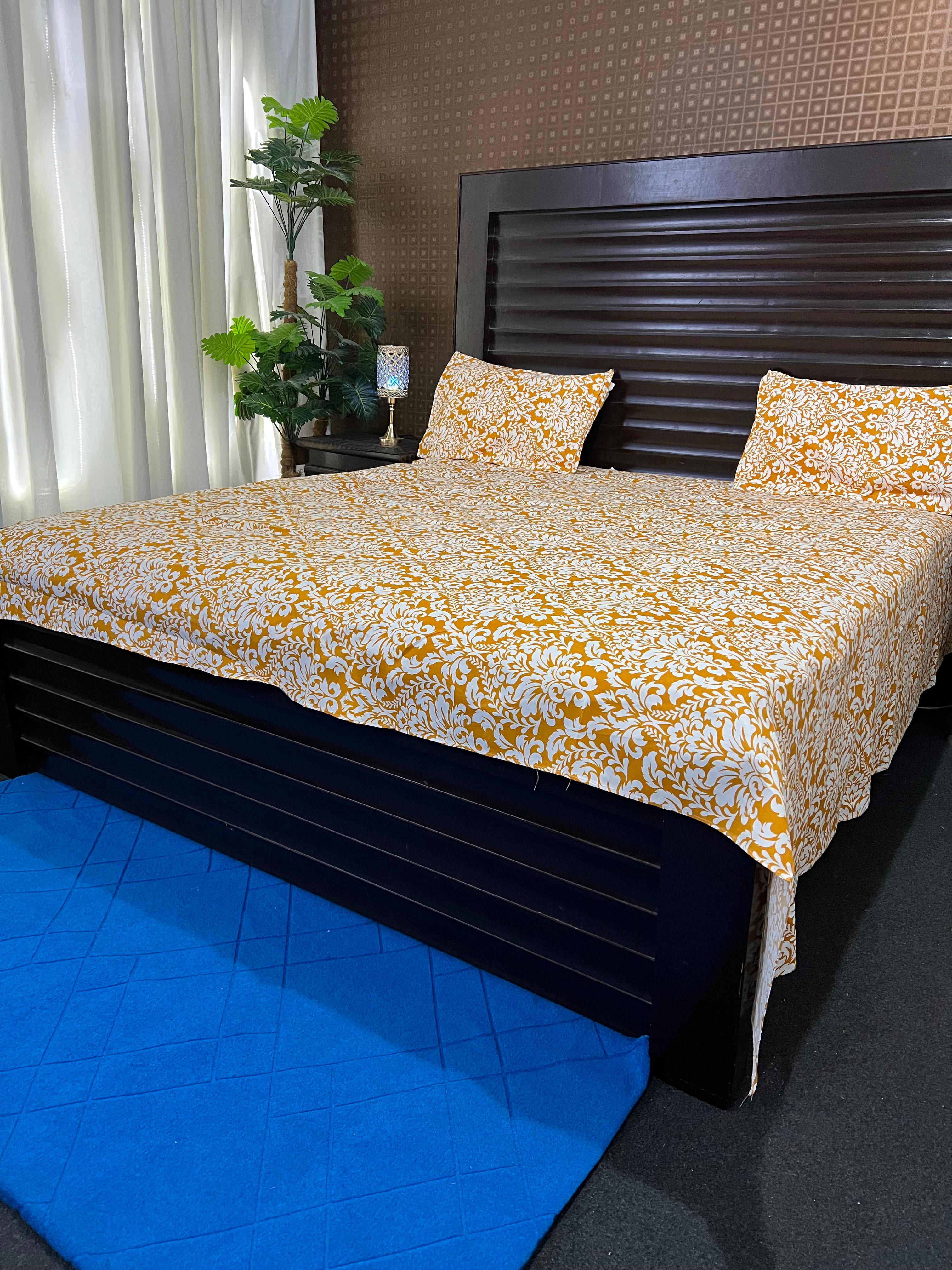 3D Crystal Bed Sheet – King Size