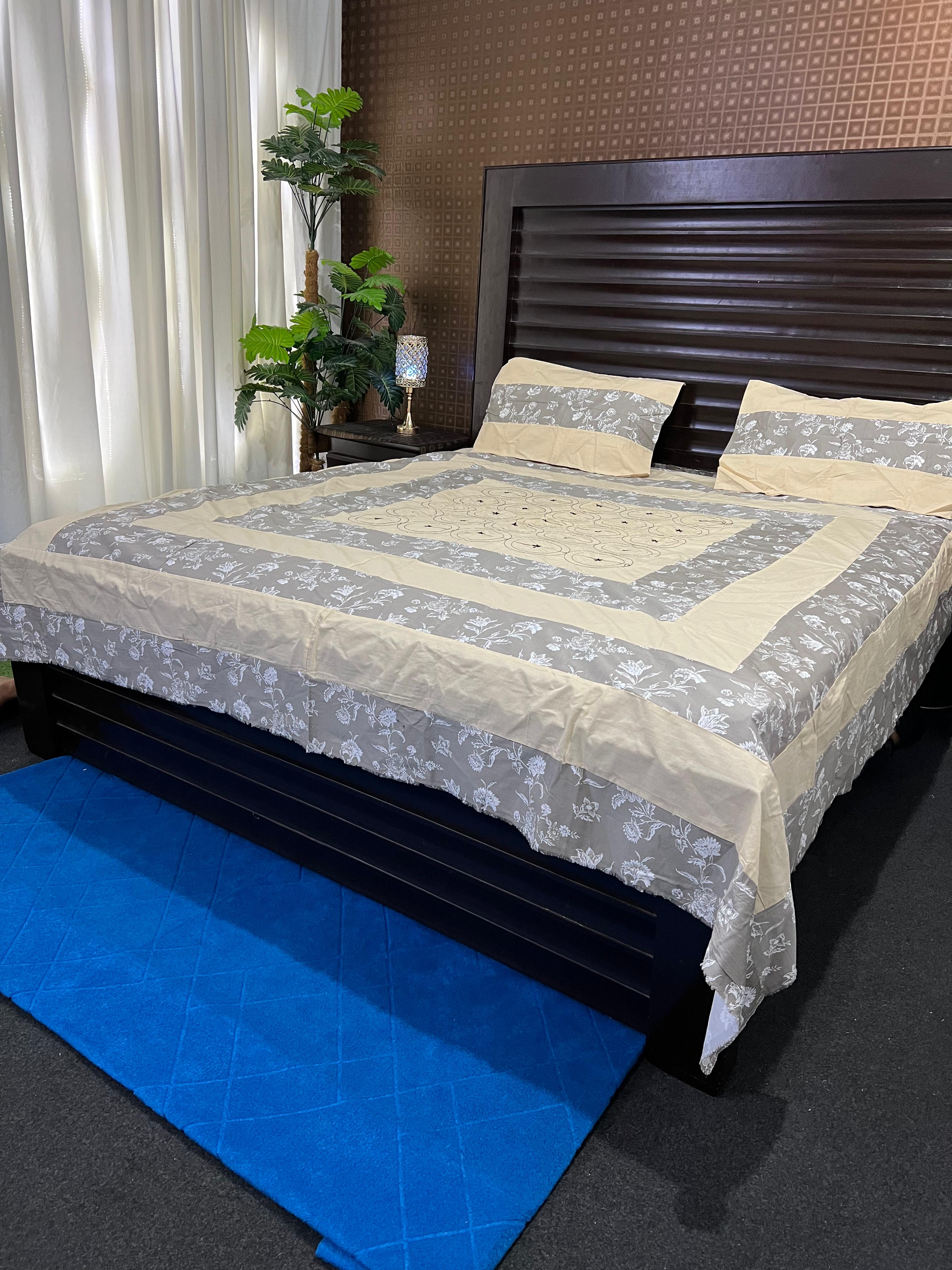 Pure Cotton Patch Work Bedsheets