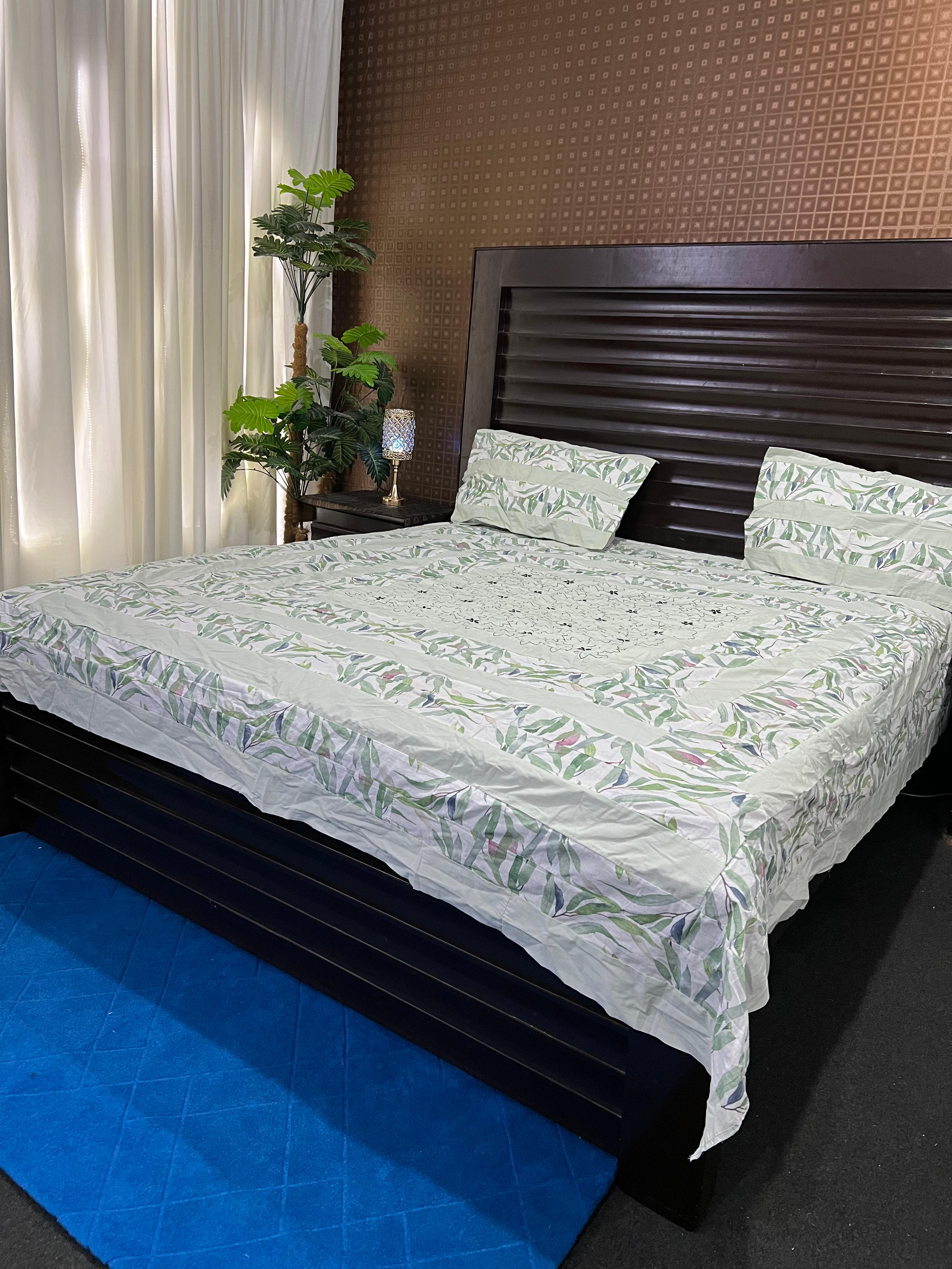 Pure Cotton Patch Work Bedsheets