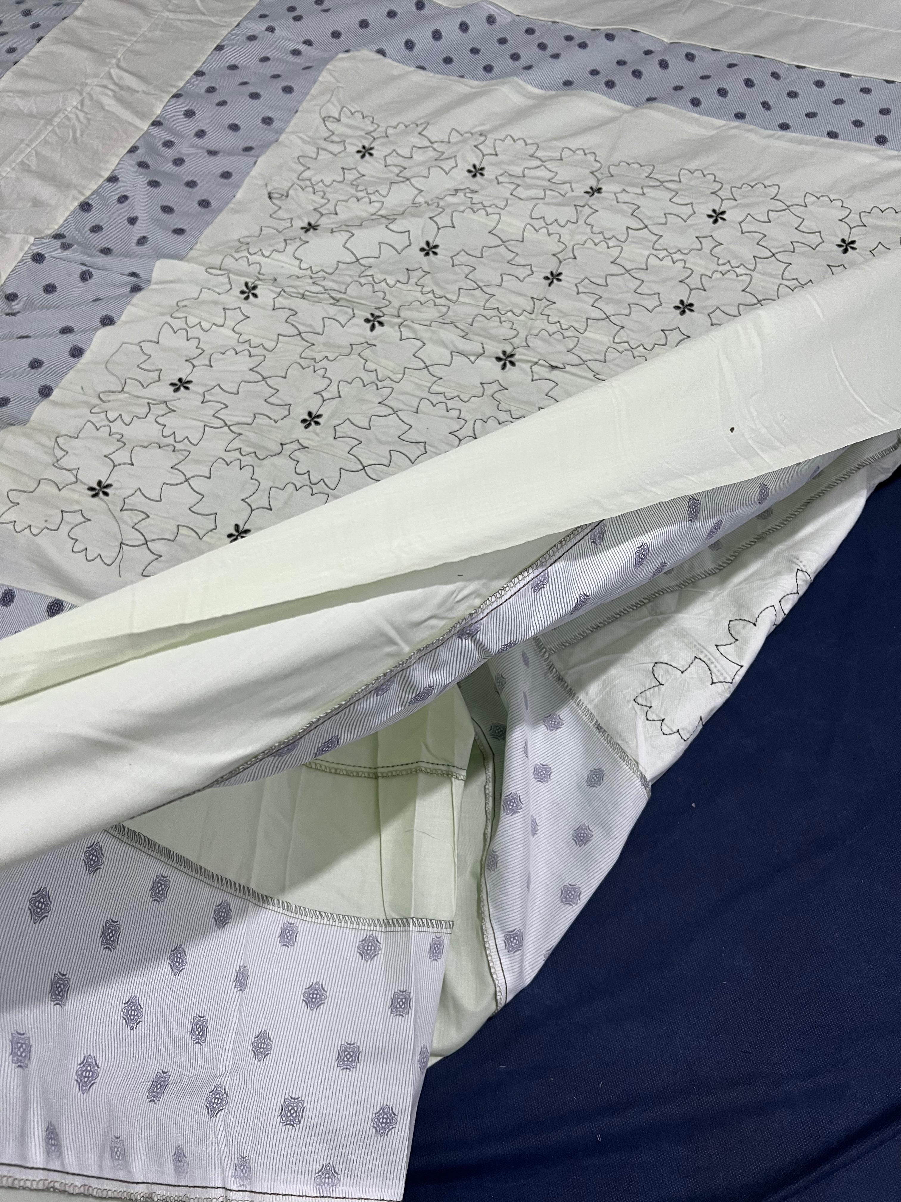 Pure Cotton Patch Work Bedsheets