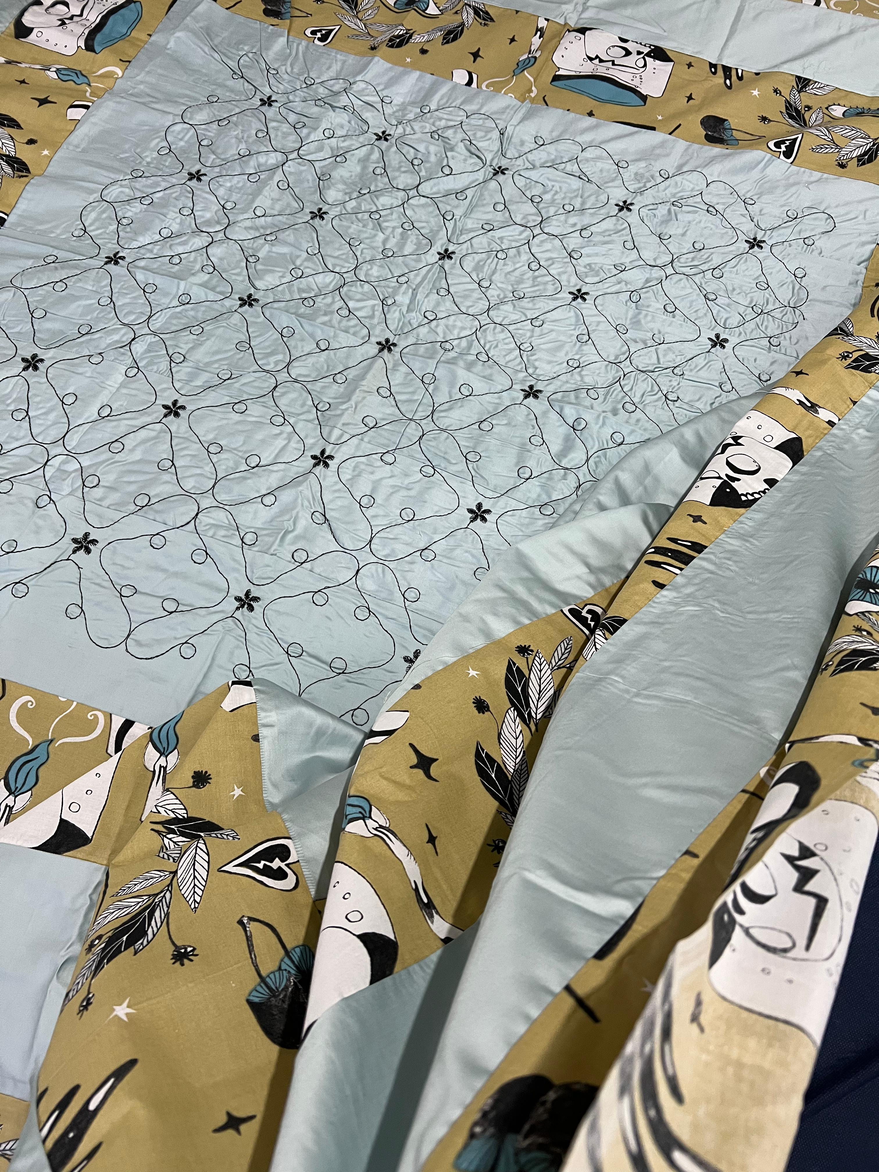 Pure Cotton Patch Work Bedsheets