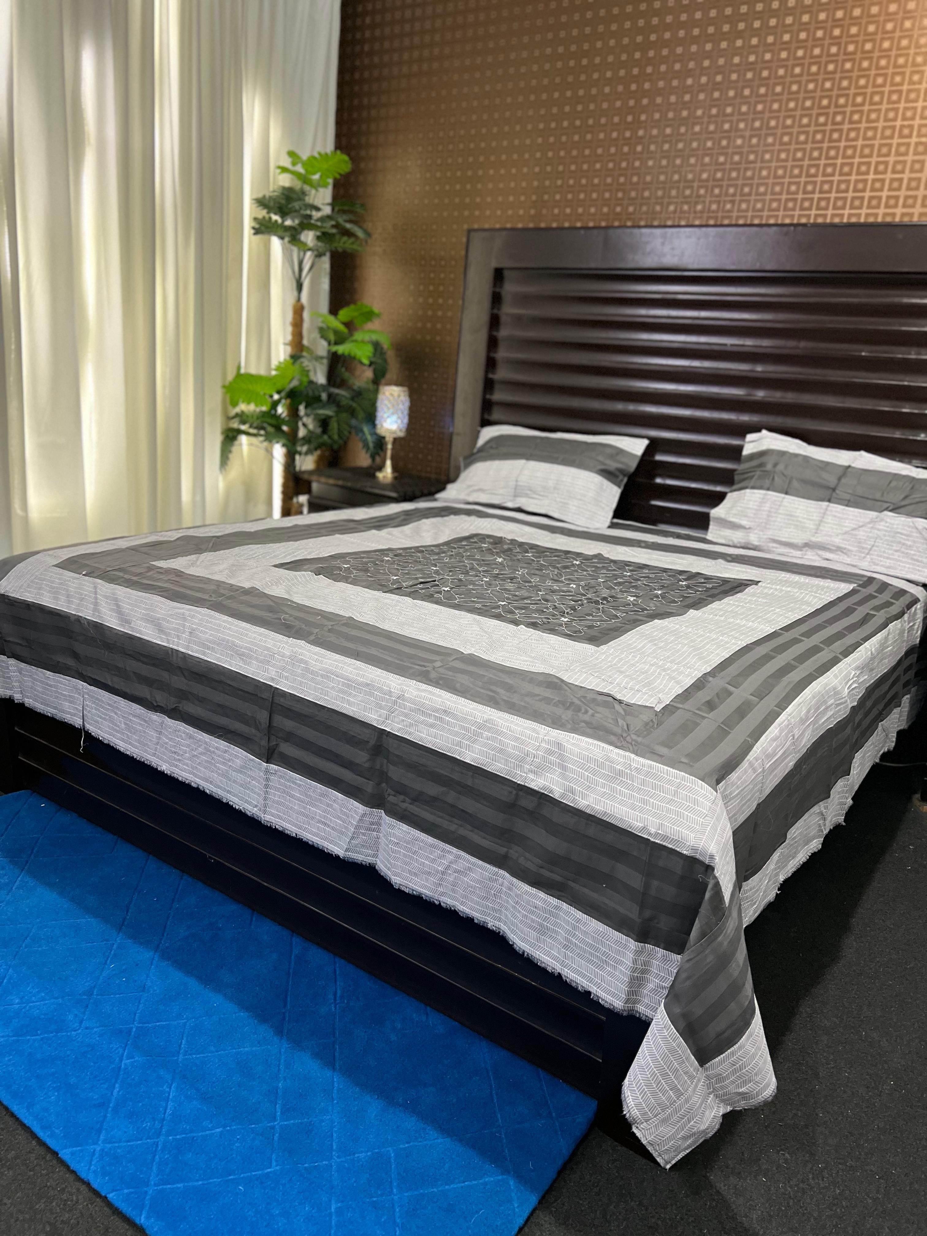 Pure Cotton Patch Work Bedsheets