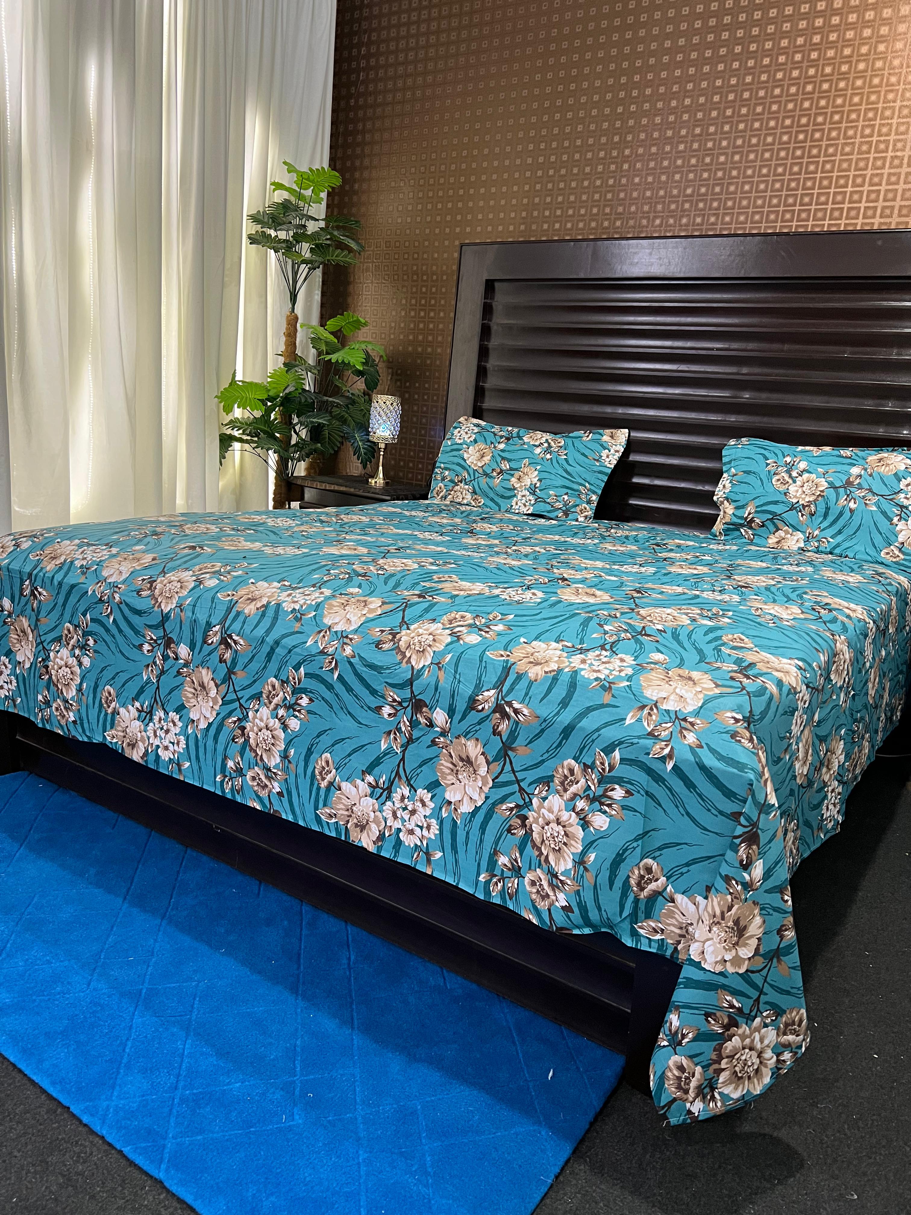 100% Pure Cotton Luxury Bedsheet – Soft, Breathable & Premium Quality