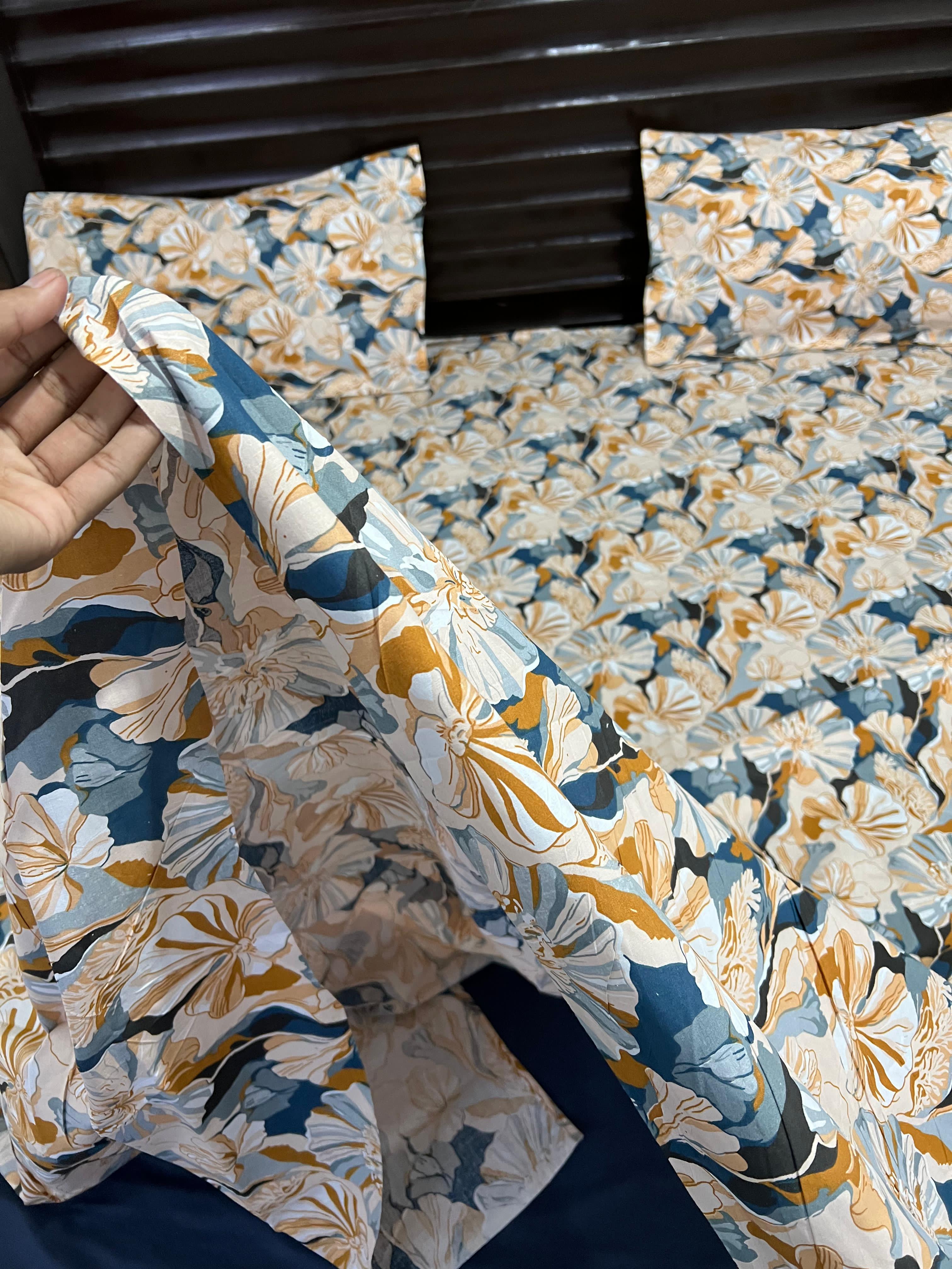 100% Pure Cotton Luxury Bedsheet – Soft, Breathable & Premium Quality