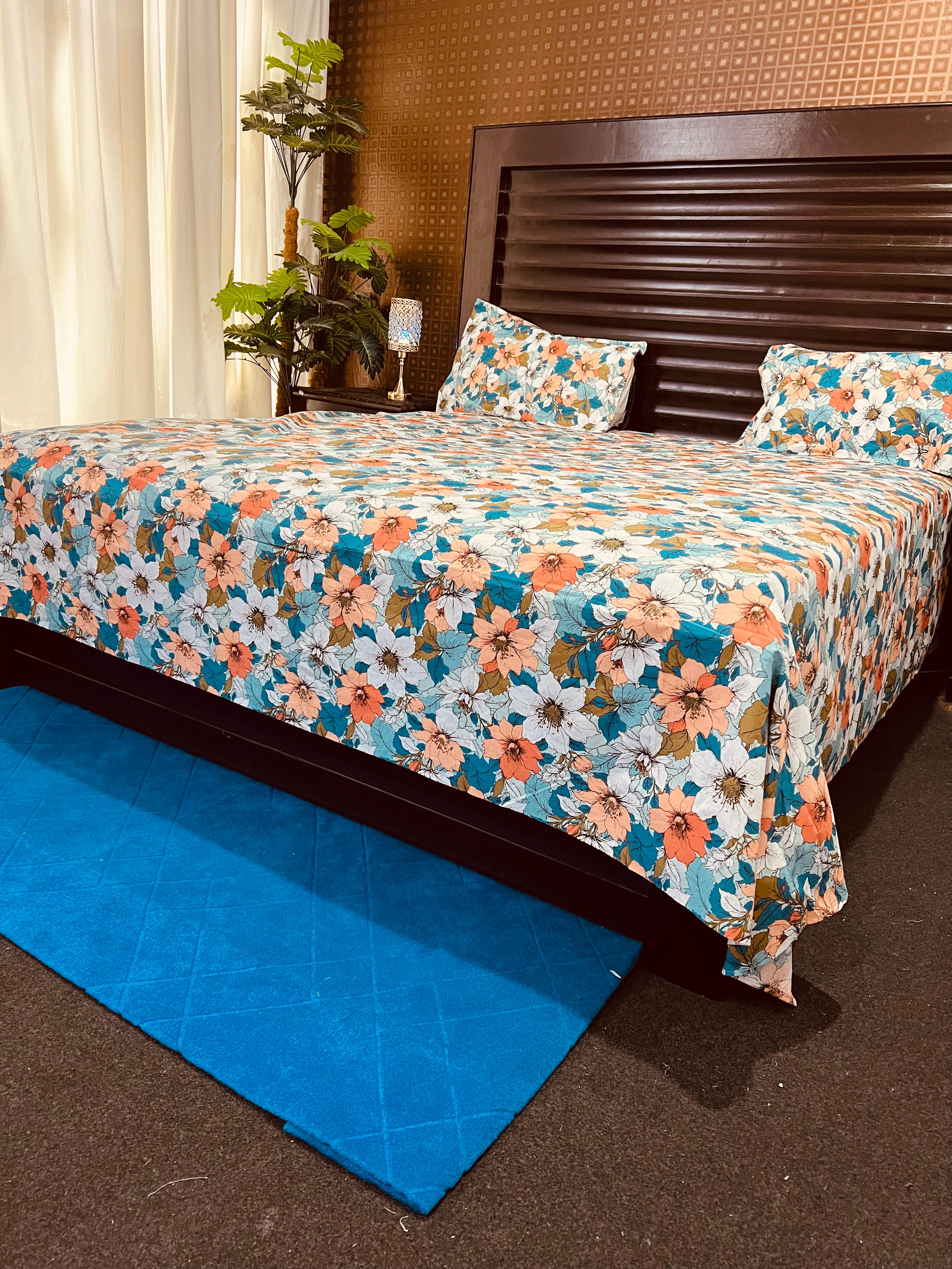 100% Pure Cotton Luxury Bedsheet – Soft, Breathable & Premium Quality