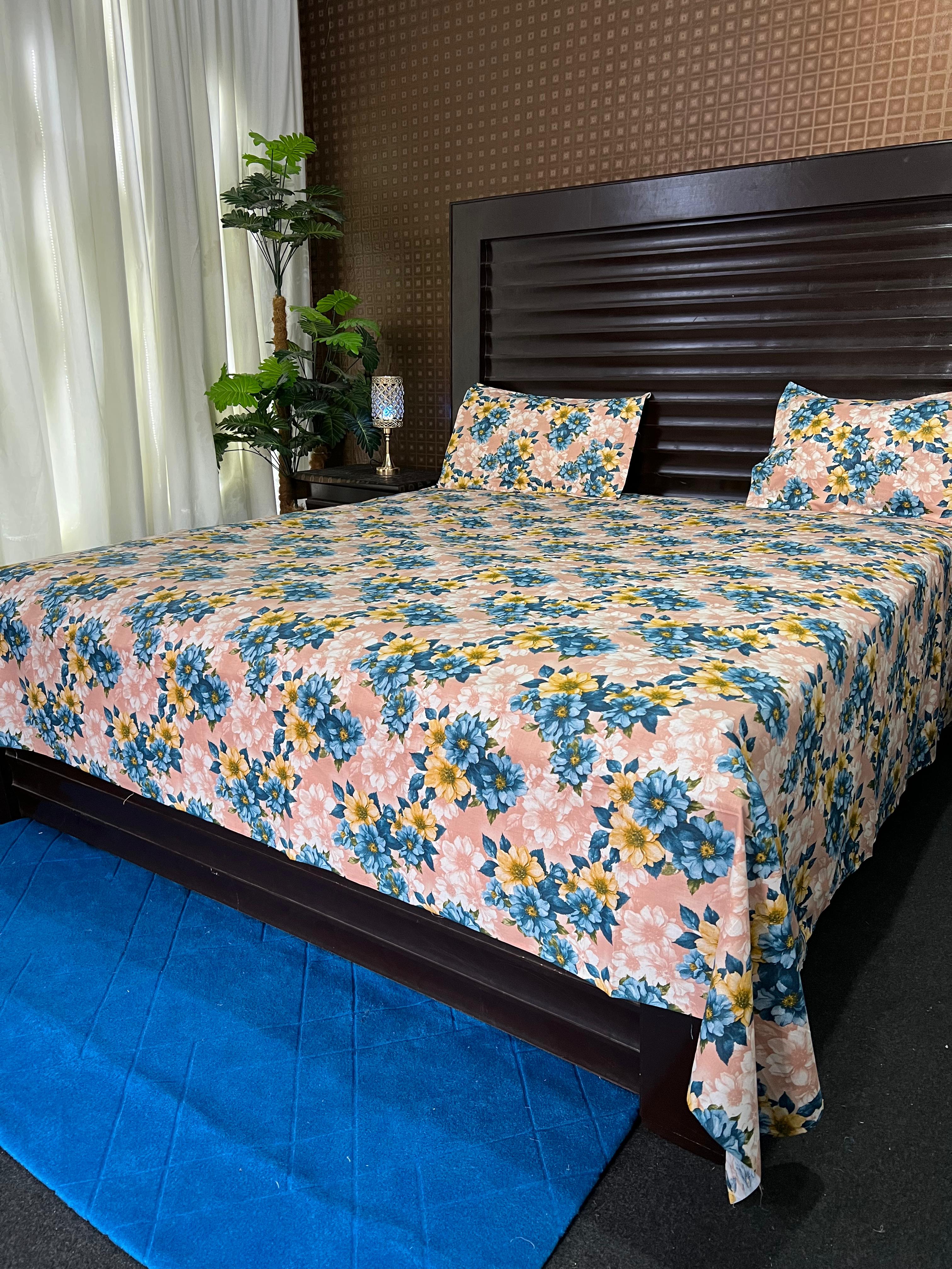 100% Pure Cotton Luxury Bedsheet – Soft, Breathable & Premium Quality