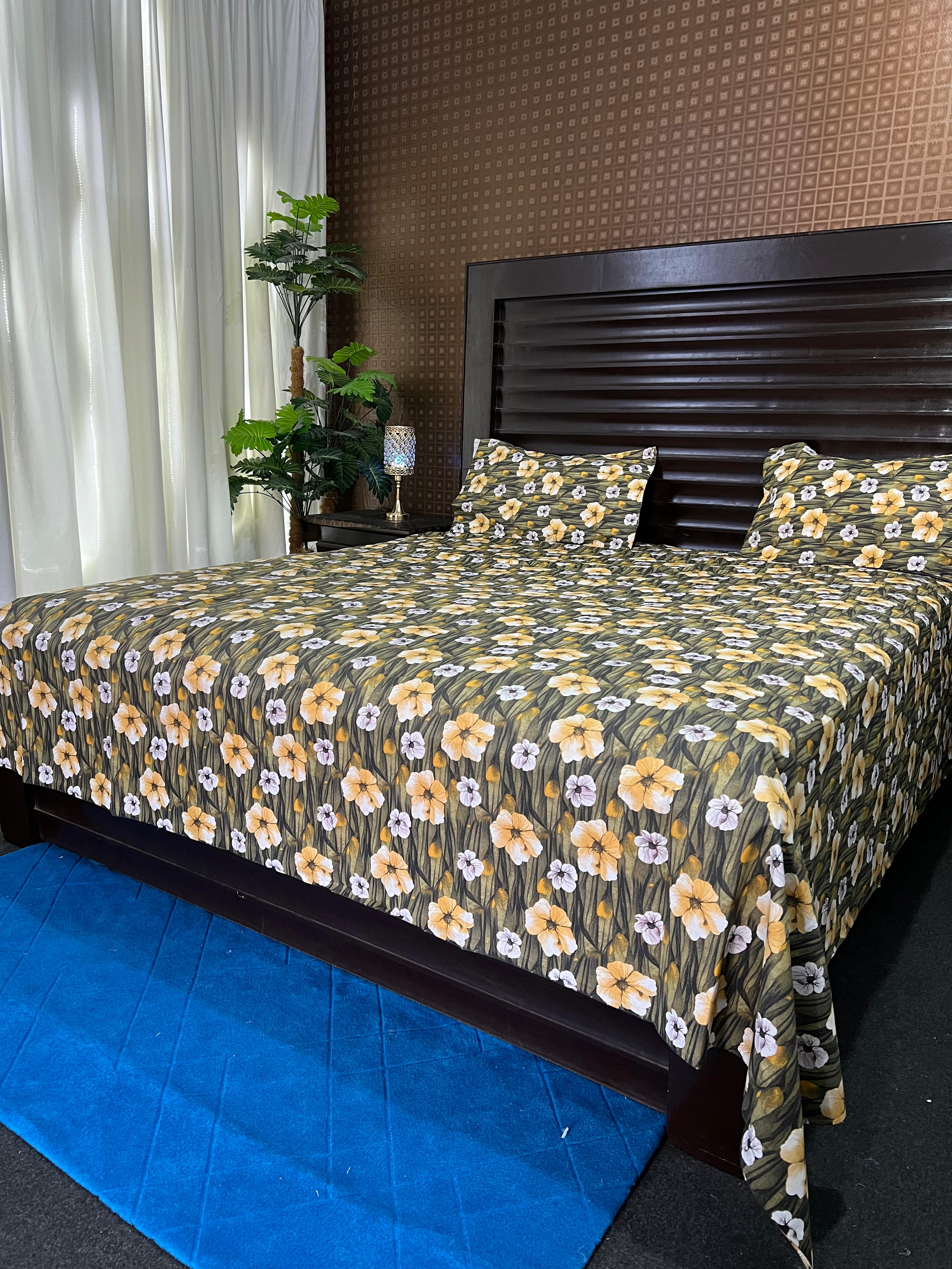100% Pure Cotton Luxury Bedsheet – Soft, Breathable & Premium Quality