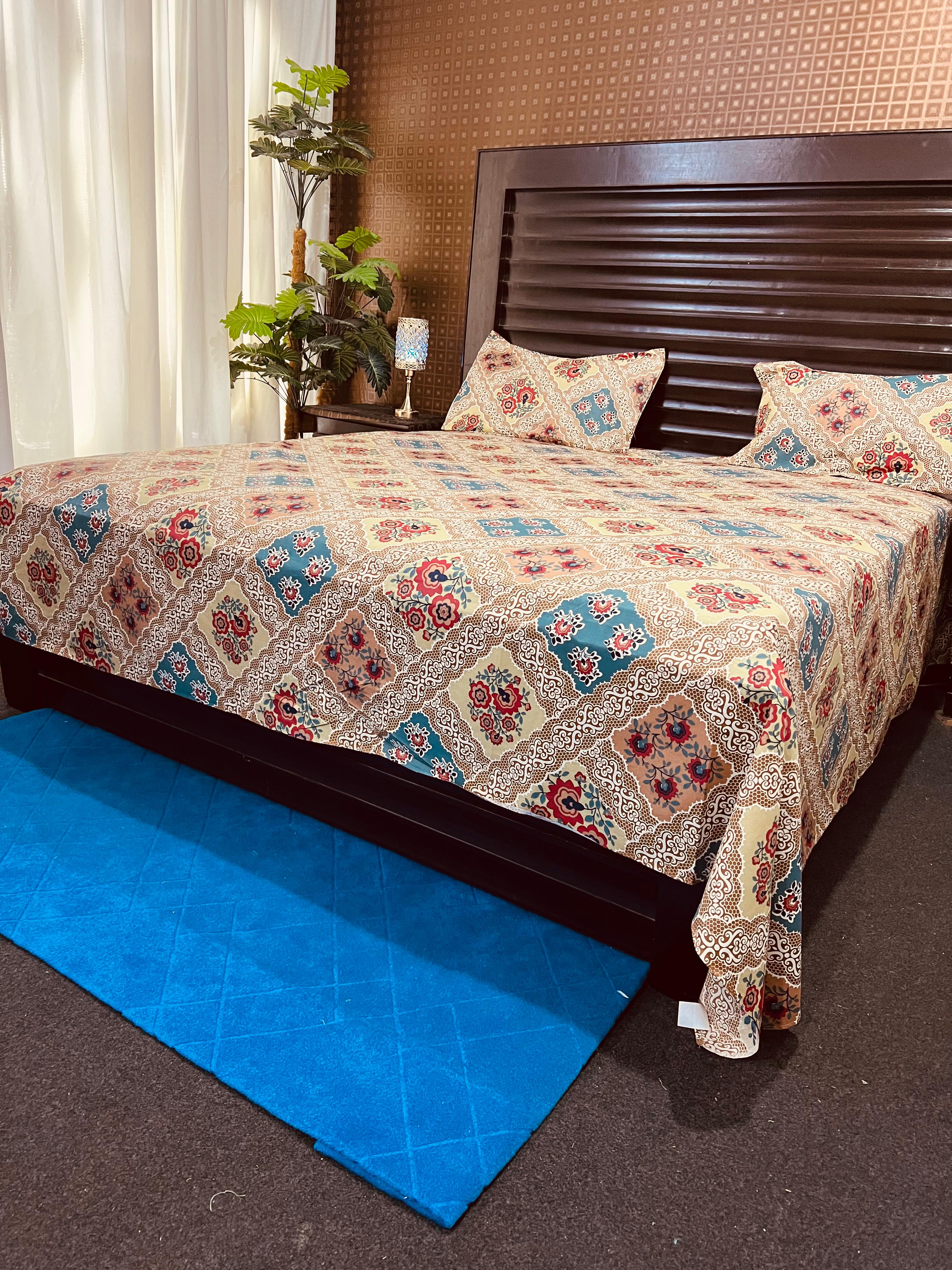 100% Pure Cotton Luxury Bedsheet – Soft, Breathable & Premium Quality