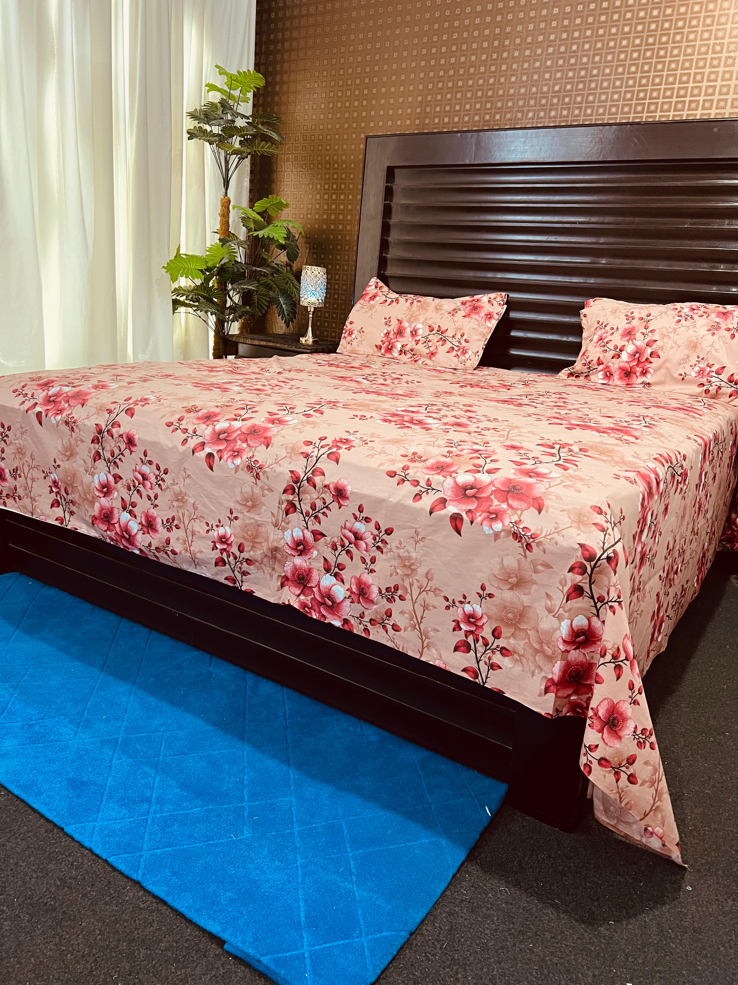 100% Pure Cotton Luxury Bedsheet – Soft, Breathable & Premium Quality