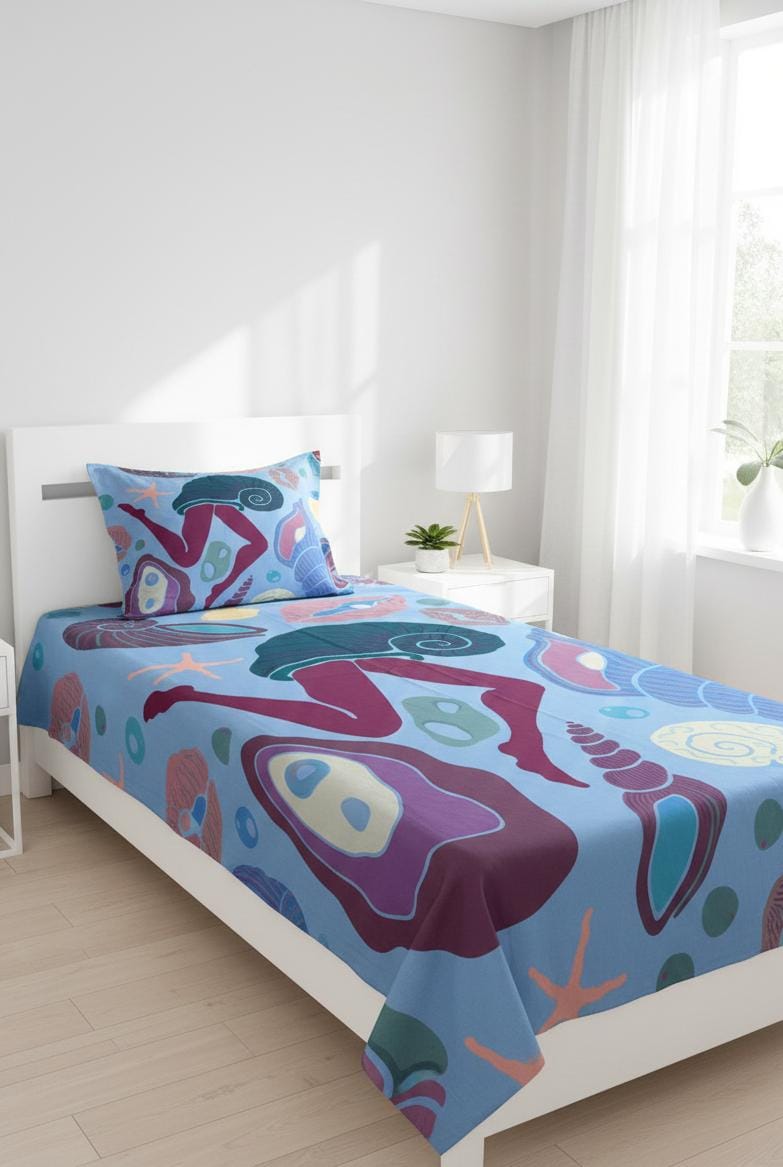 100% Pure Cotton Luxury Single Bedsheet – Soft, Breathable & Premium Quality