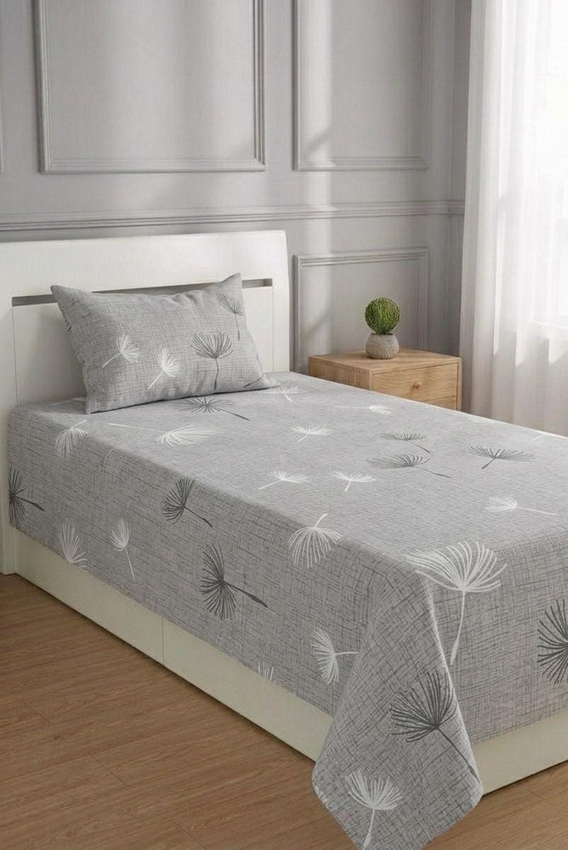 100% Pure Cotton Luxury Single Bedsheet – Soft, Breathable & Premium Quality