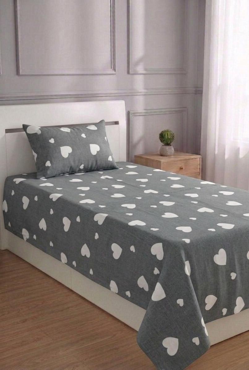 100% Pure Cotton Luxury Single Bedsheet – Soft, Breathable & Premium Quality