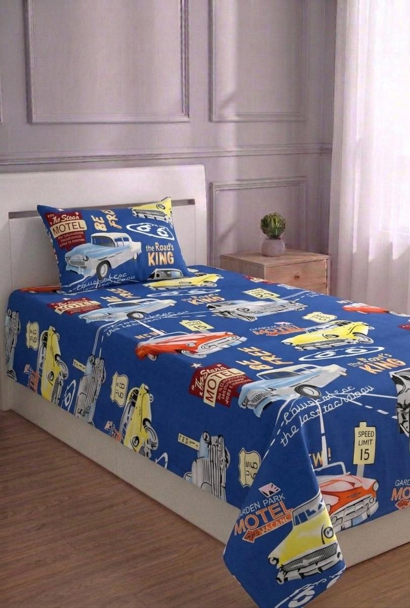 100% Pure Cotton Luxury Single Bedsheet – Soft, Breathable & Premium Quality