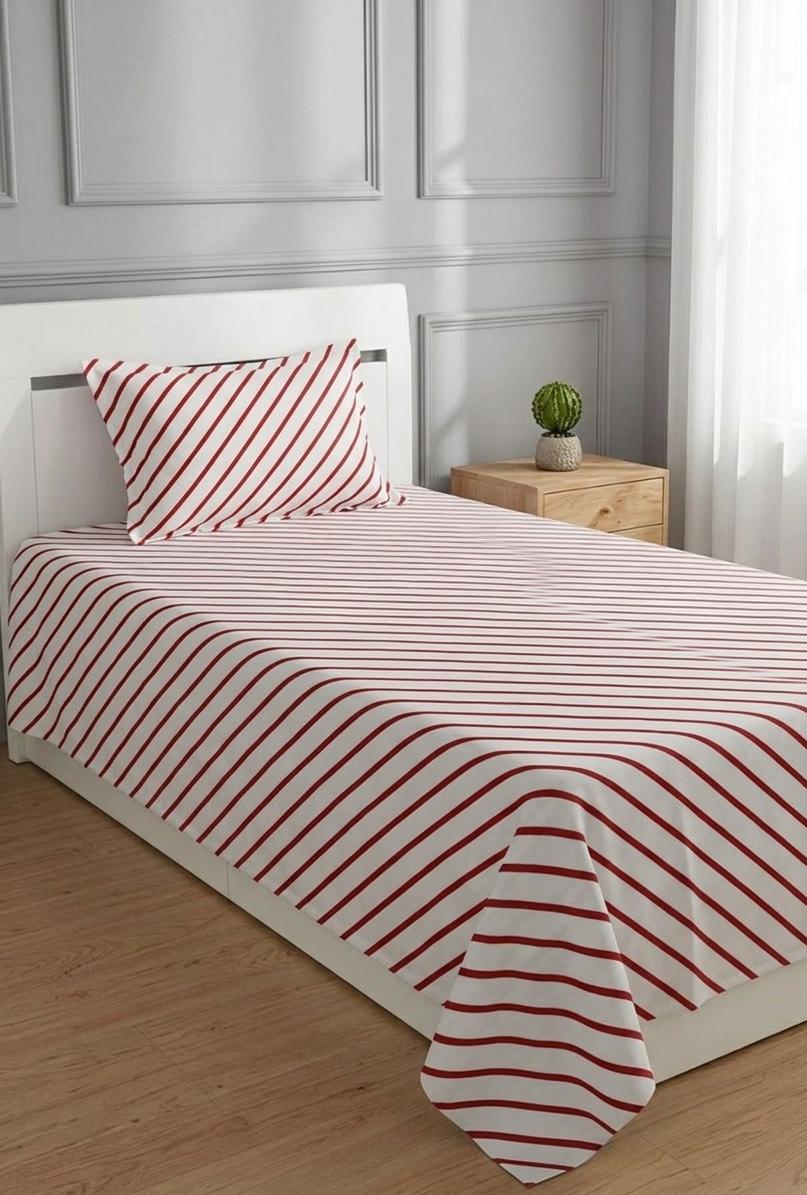 100% Pure Cotton Luxury Single Bedsheet – Soft, Breathable & Premium Quality