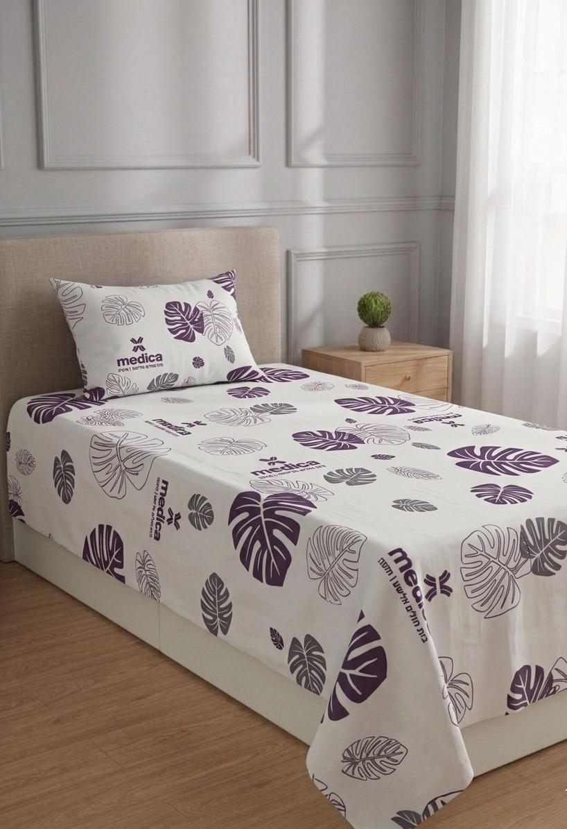 100% Pure Cotton Luxury Single Bedsheet – Soft, Breathable & Premium Quality