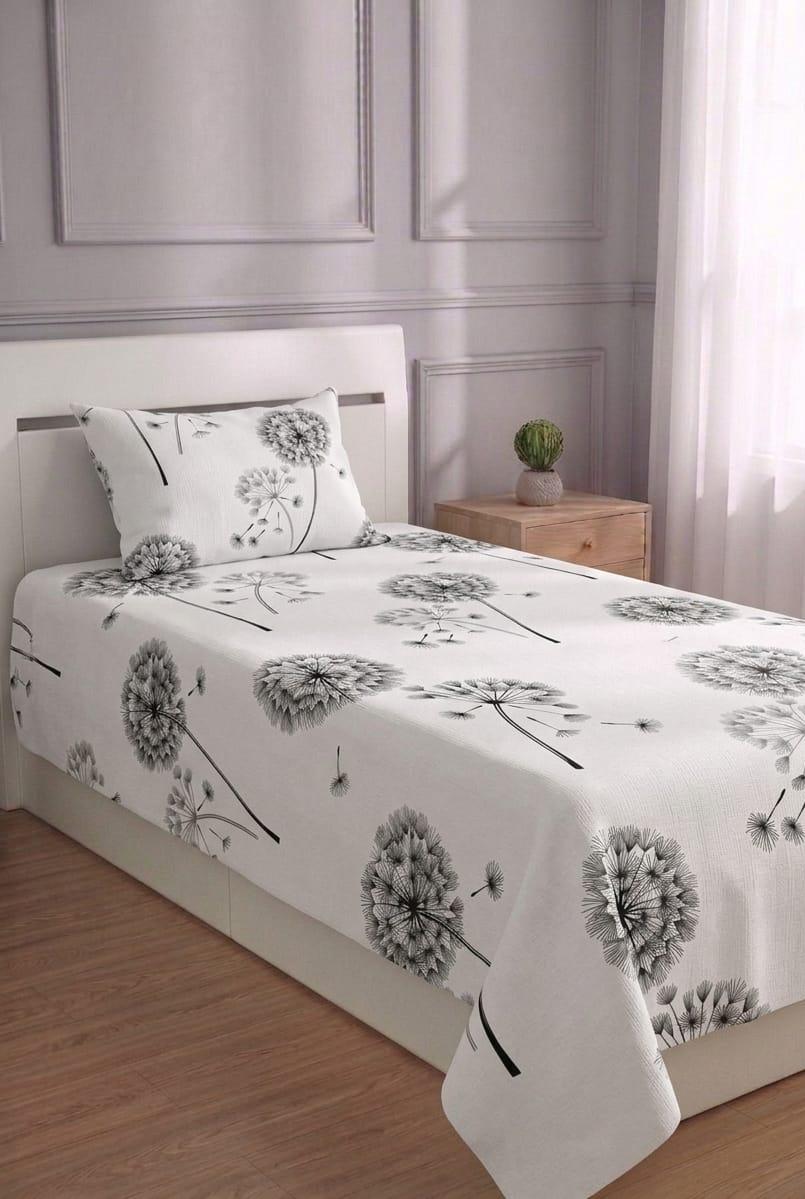 100% Pure Cotton Luxury Single Bedsheet – Soft, Breathable & Premium Quality