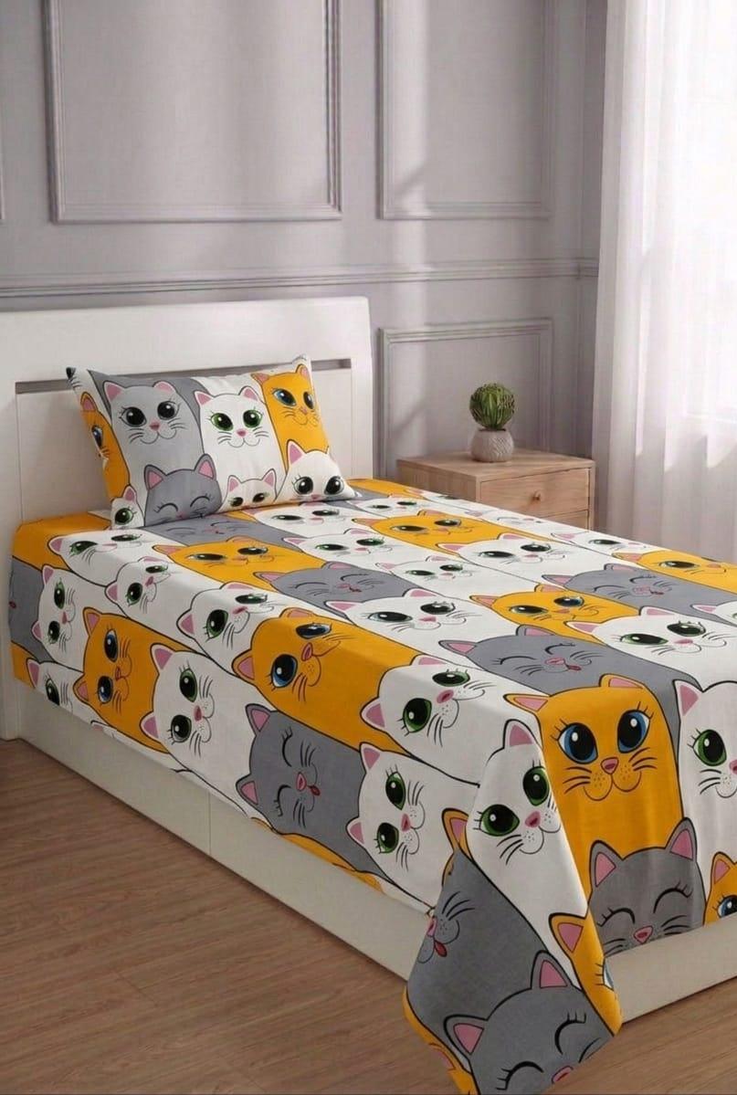 100% Pure Cotton Luxury Single Bedsheet – Soft, Breathable & Premium Quality