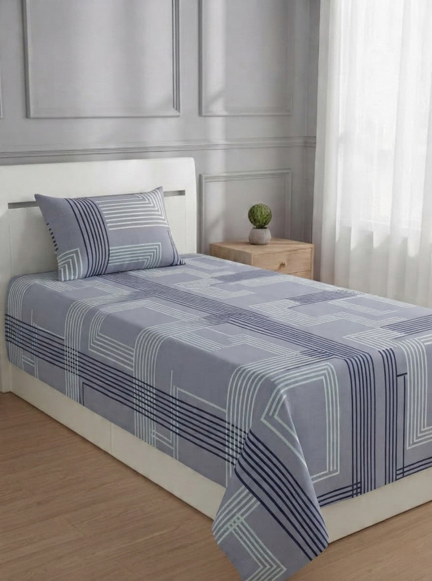 100% Pure Cotton Luxury Single Bedsheet – Soft, Breathable & Premium Quality