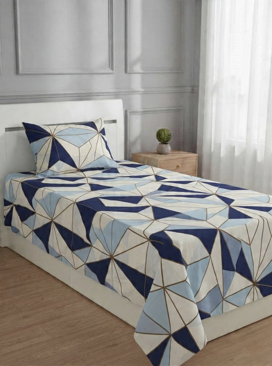 100% Pure Cotton Luxury Single Bedsheet – Soft, Breathable & Premium Quality