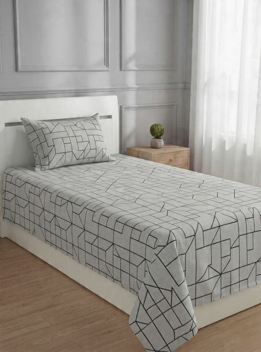 100% Pure Cotton Luxury Single Bedsheet – Soft, Breathable & Premium Quality