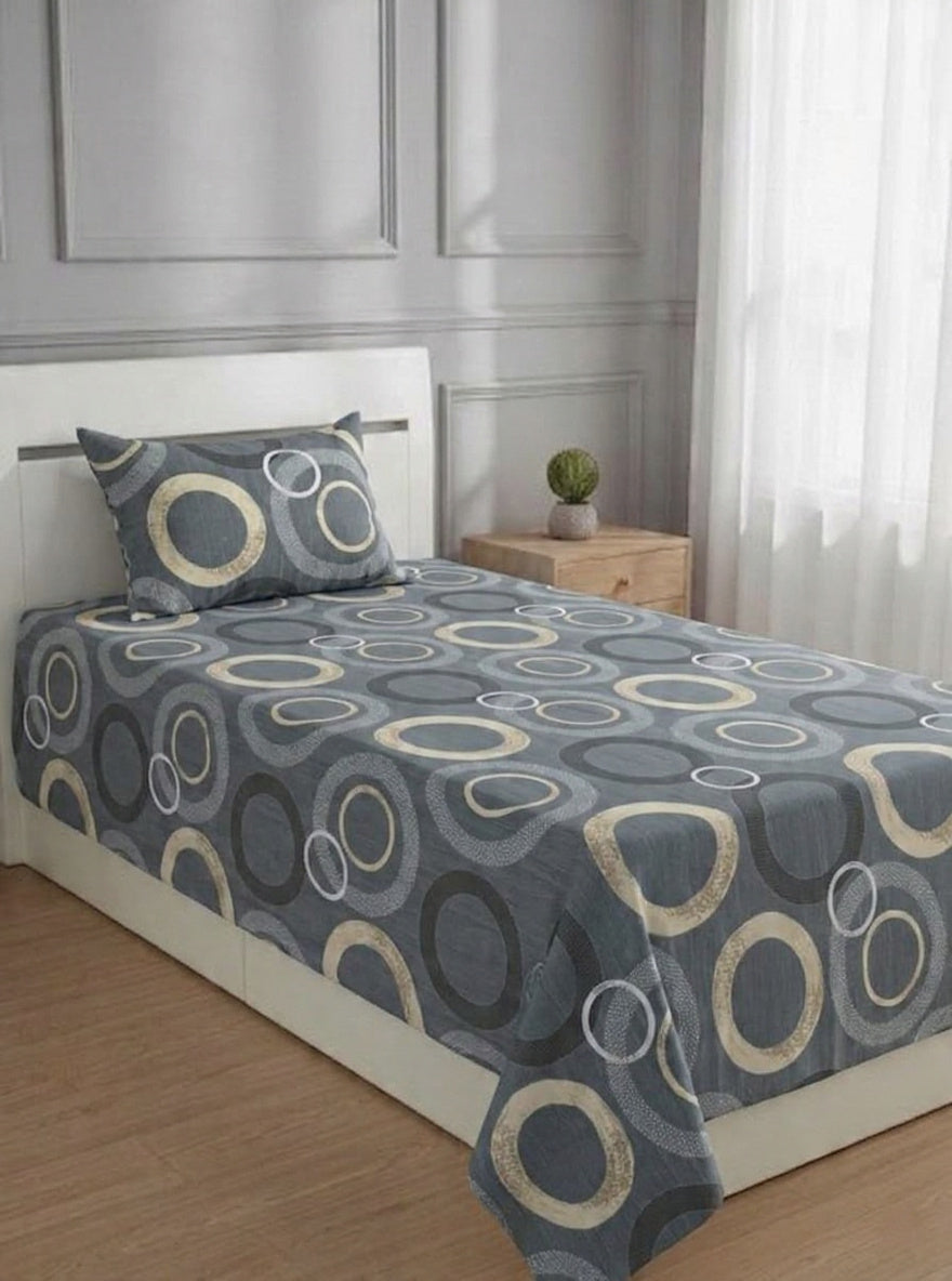 100% Pure Cotton Luxury Single Bedsheet – Soft, Breathable & Premium Quality