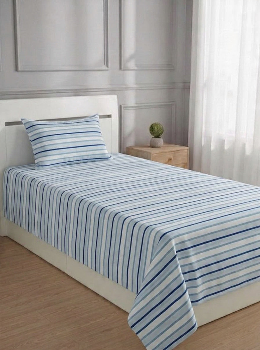 100% Pure Cotton Luxury Single Bedsheet – Soft, Breathable & Premium Quality