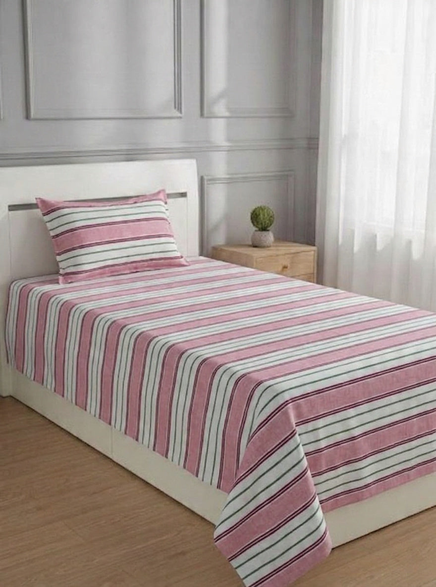 100% Pure Cotton Luxury Single Bedsheet – Soft, Breathable & Premium Quality
