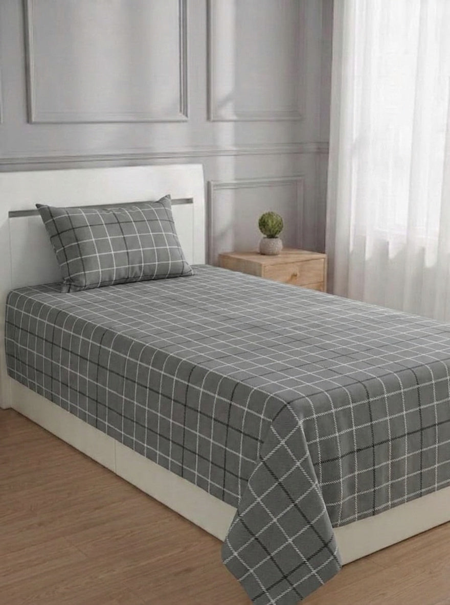 100% Pure Cotton Luxury Single Bedsheet – Soft, Breathable & Premium Quality