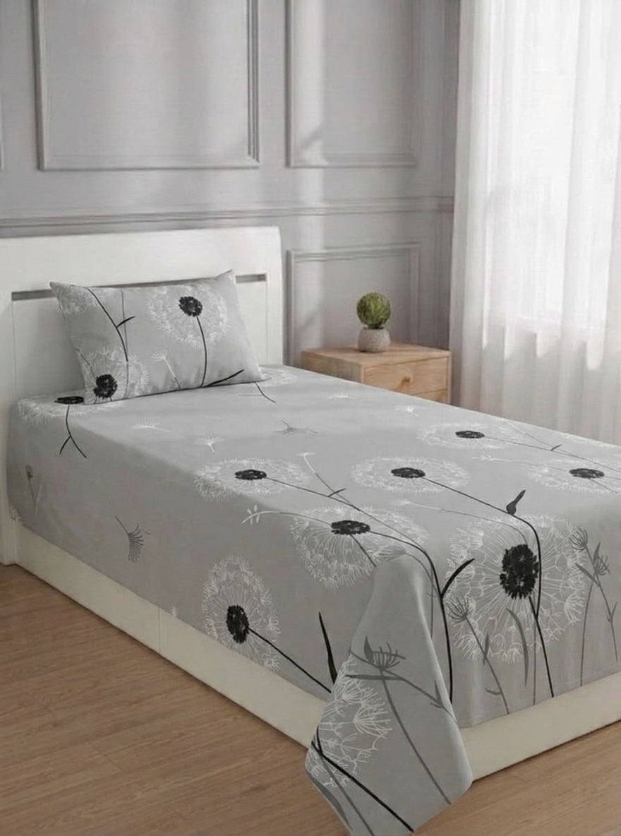 100% Pure Cotton Luxury Single Bedsheet – Soft, Breathable & Premium Quality