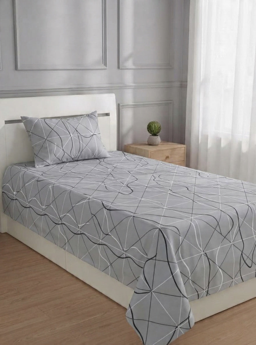 100% Pure Cotton Luxury Single Bedsheet – Soft, Breathable & Premium Quality