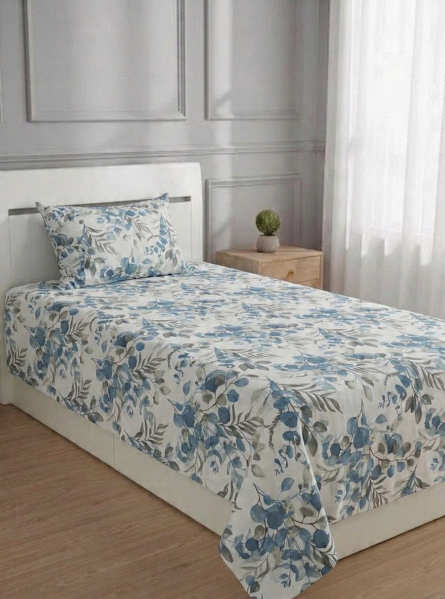 100% Pure Cotton Luxury Single Bedsheet – Soft, Breathable & Premium Quality
