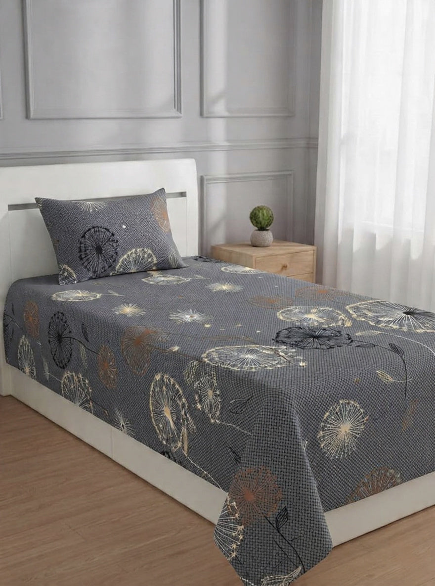 100% Pure Cotton Luxury Single Bedsheet – Soft, Breathable & Premium Quality