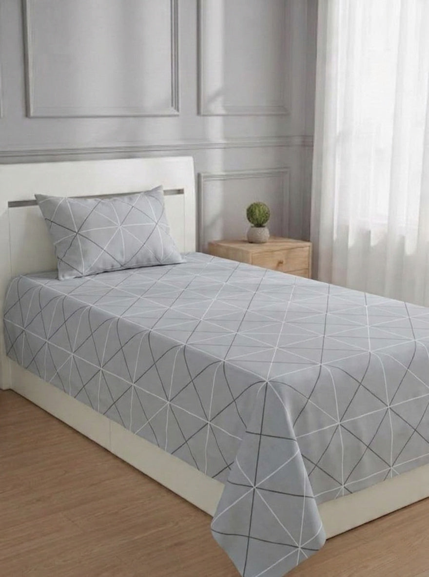 100% Pure Cotton Luxury Single Bedsheet – Soft, Breathable & Premium Quality