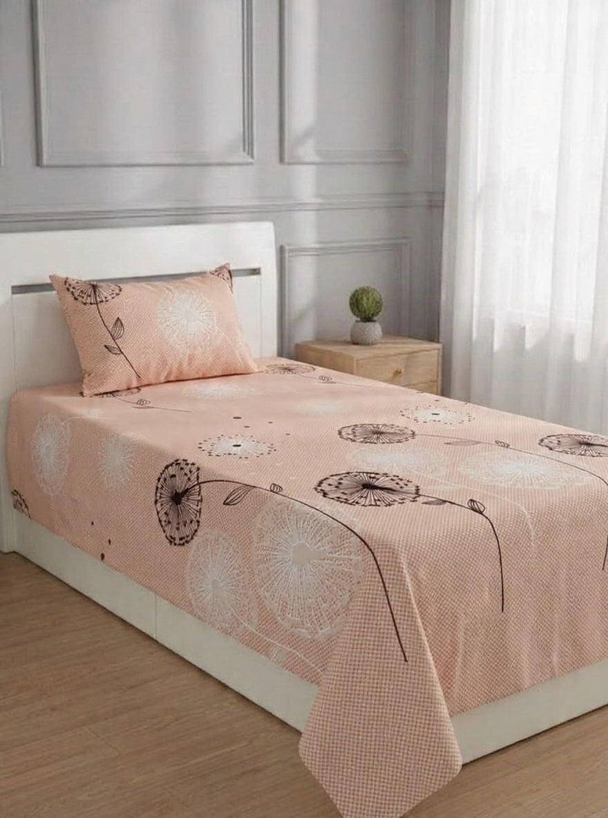 100% Pure Cotton Luxury Single Bedsheet – Soft, Breathable & Premium Quality