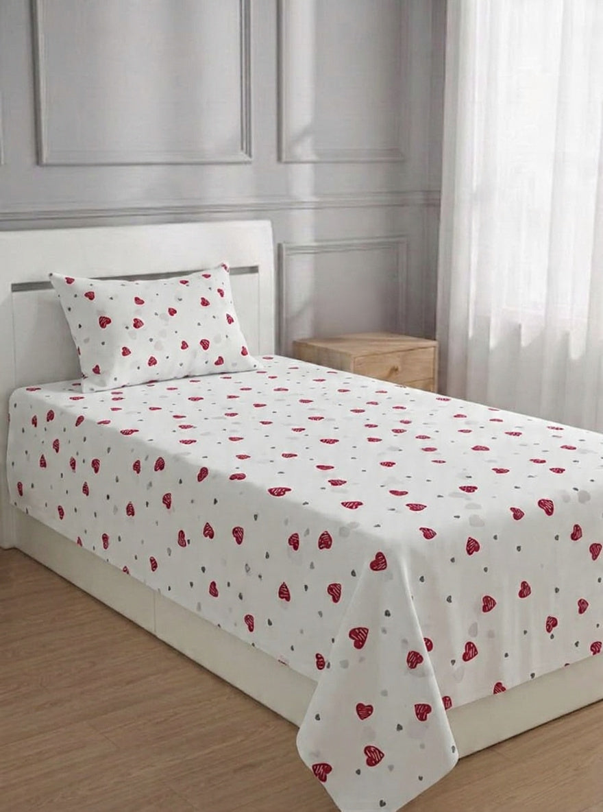 100% Pure Cotton Luxury Single Bedsheet – Soft, Breathable & Premium Quality
