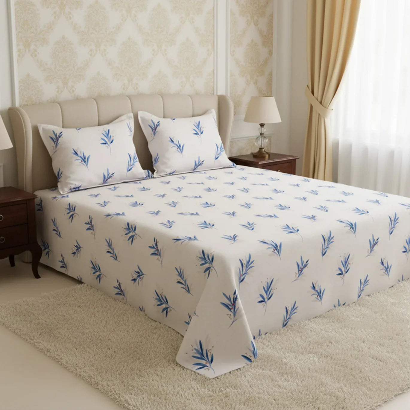 BAMBOO WEAVE SATEEN Bed Sheet Set