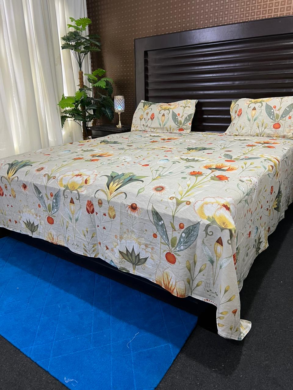 100% Pure Cotton Luxury Bedsheet – Soft, Breathable & Premium Quality
