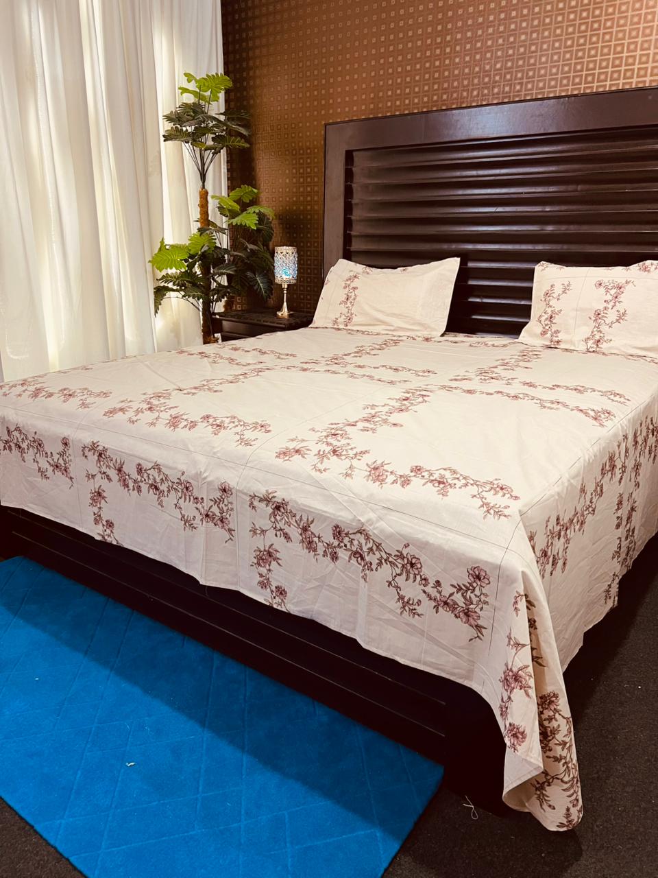 100% Pure Cotton Luxury Bedsheet – Soft, Breathable & Premium Quality