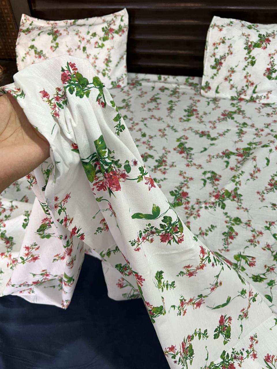 100% Pure Cotton Luxury Bedsheet – Soft, Breathable & Premium Quality