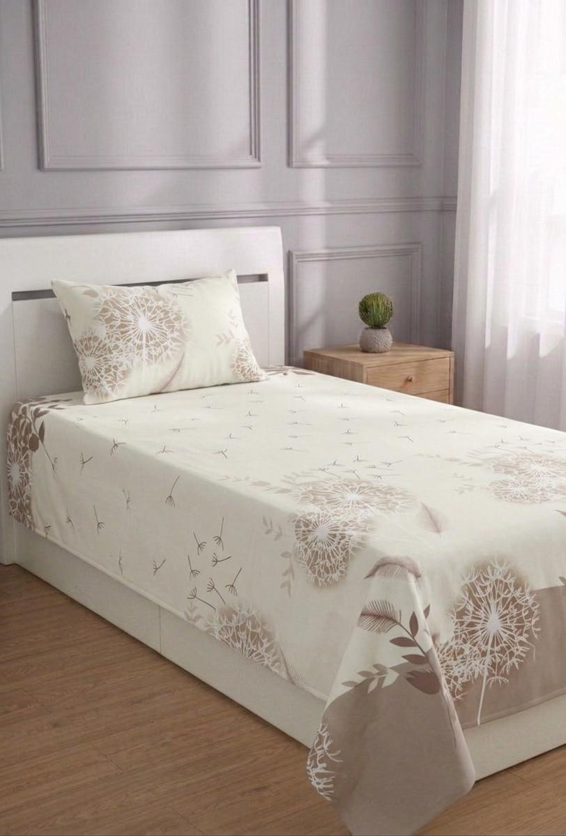 100% Pure Cotton Luxury Single Bedsheet – Soft, Breathable & Premium Quality