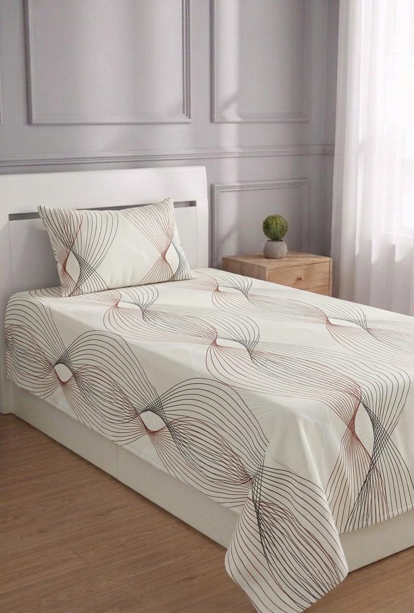 100% Pure Cotton Luxury Single Bedsheet – Soft, Breathable & Premium Quality