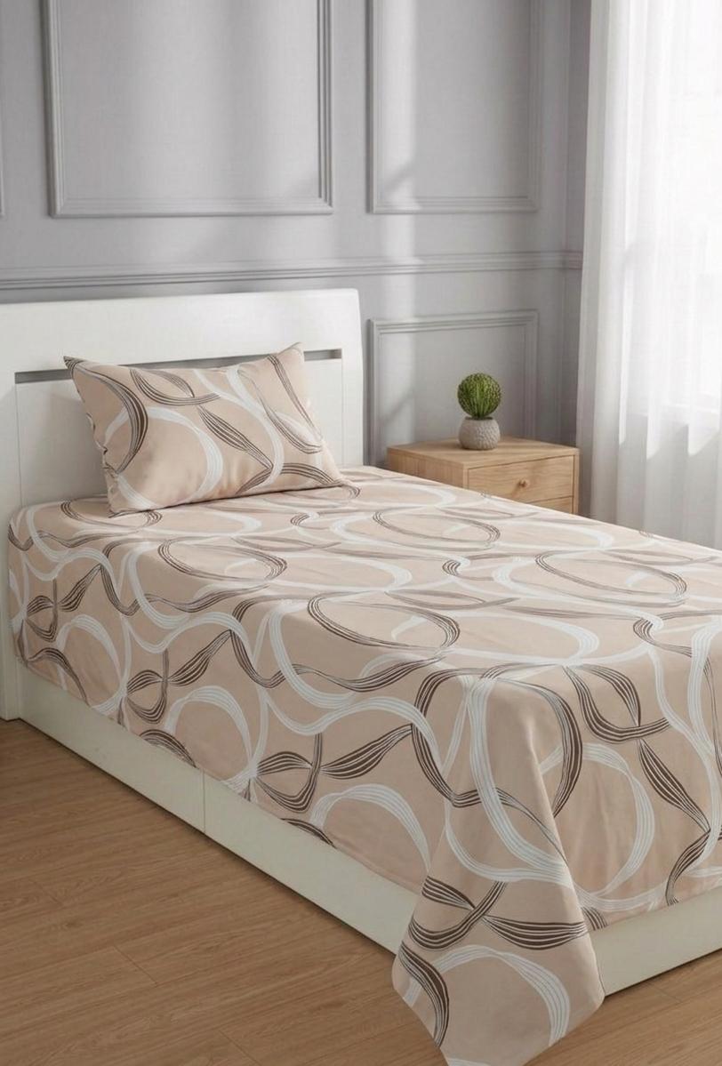 100% Pure Cotton Luxury Single Bedsheet – Soft, Breathable & Premium Quality