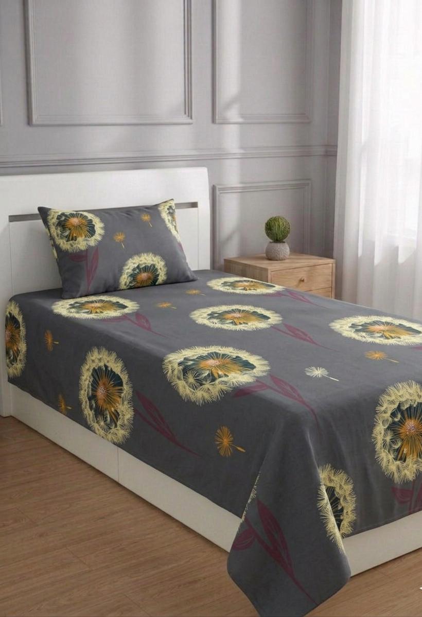 100% Pure Cotton Luxury Single Bedsheet – Soft, Breathable & Premium Quality
