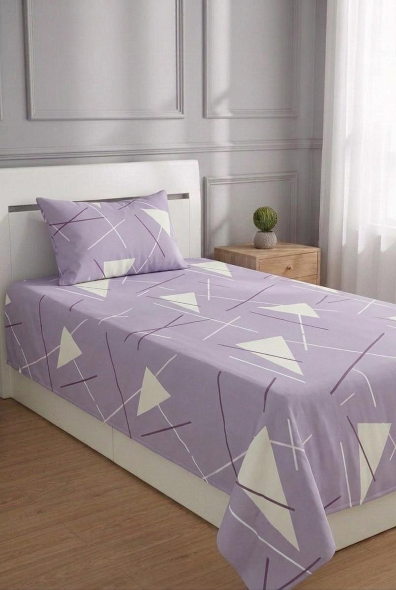 100% Pure Cotton Luxury Single Bedsheet – Soft, Breathable & Premium Quality