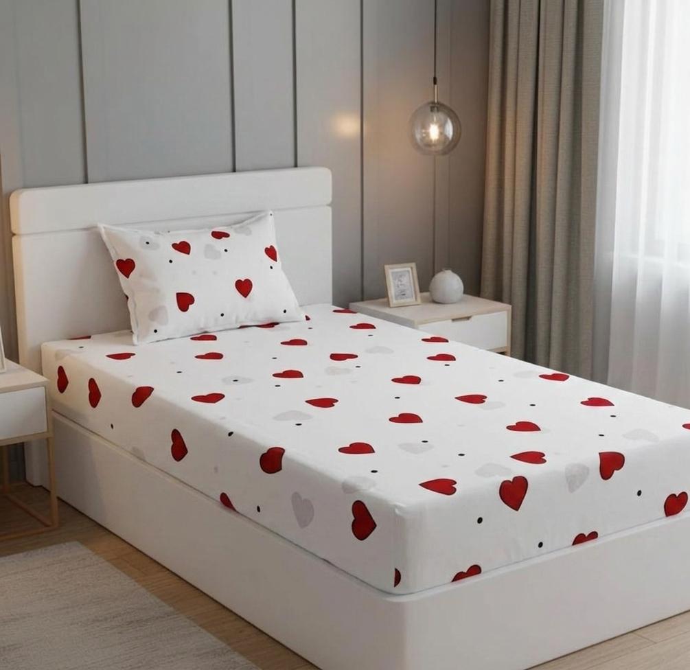 100% Pure Cotton Fitted Bed Sheet